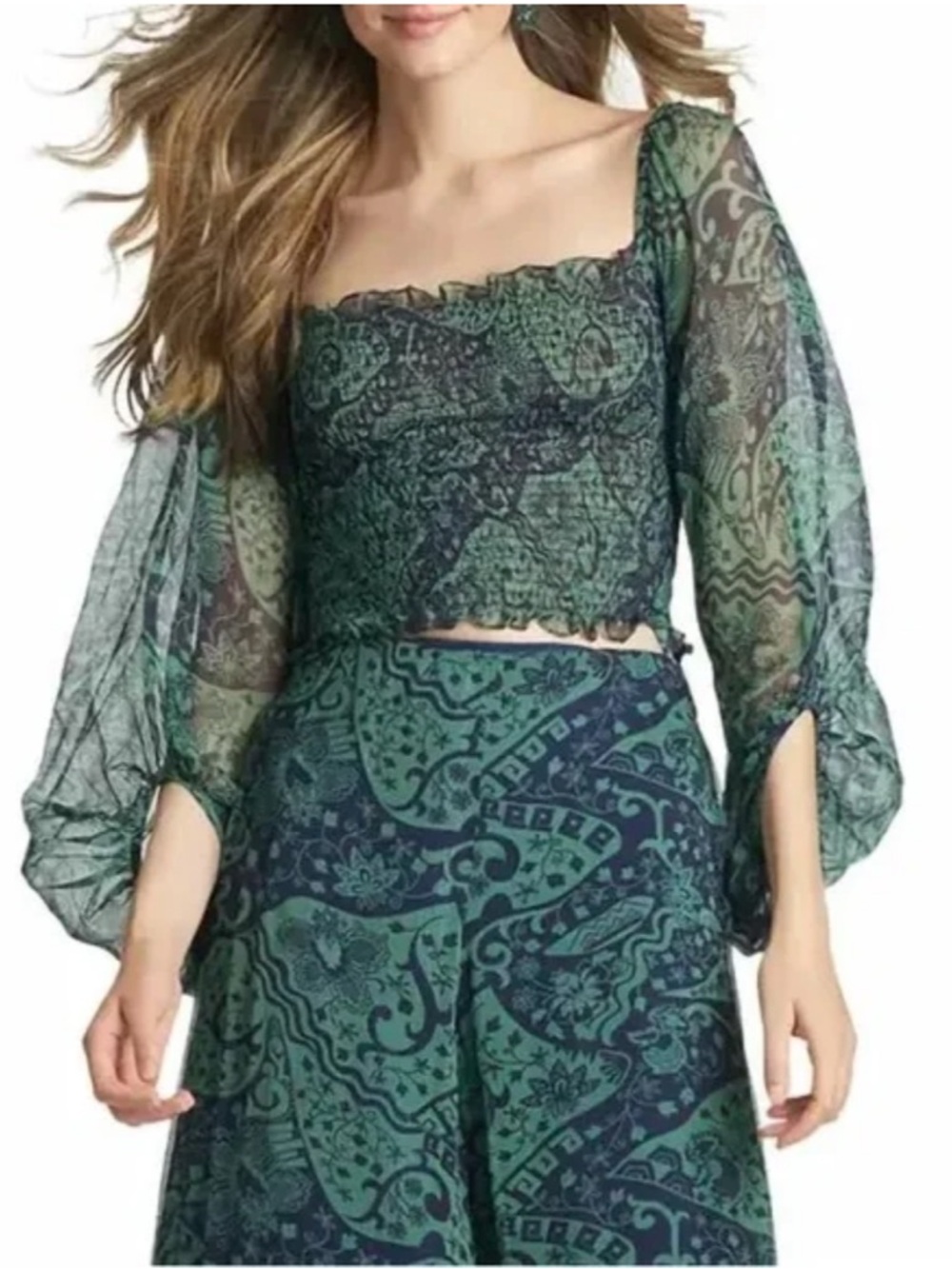 New with tags Sachin & Babi Black and Green Callie
Top SZ S